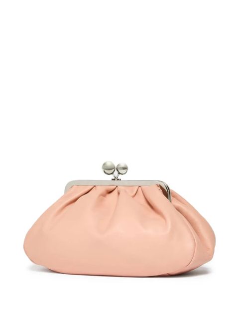 Weekend Max Mara leather clutch bag - Pink