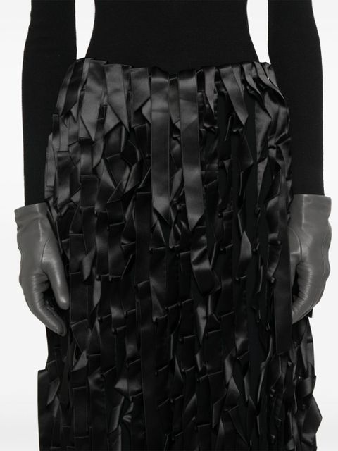 Prada ribbon-embellishment skirt - Black