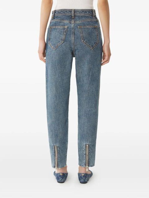 Lanvin five-pockets zip jeans - Blue