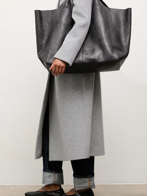 Answear Lab płaszcz wełniany kolor szary przejściowy dwurzędowy