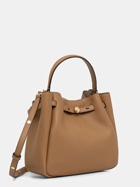 Tory Burch torebka skórzana Romy kolor beżowy 166982-227 - zdjęcie produktu nr 2