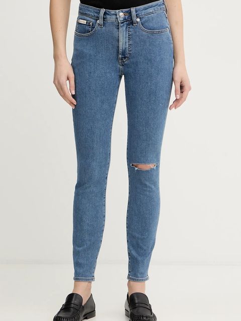 Calvin Klein Jeans jeansy damskie kolor niebieski LV047E616G - zdjęcie produktu nr 1