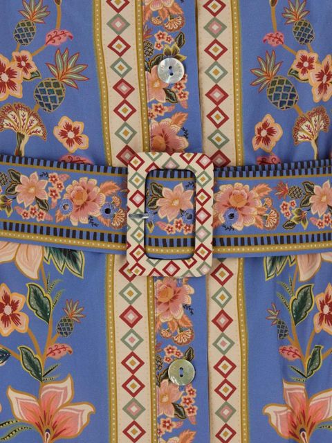 FARM Rio Superbloom Tapestry dress - Blue