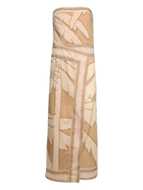 Johanna Ortiz cotton midi dress - Neutrals - zdjęcie produktu nr 1