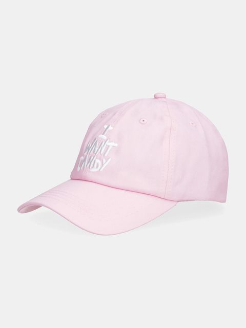 Juicy Couture czapka z daszkiem bawełniana I Want Candy kolor różowy JCAWH126703 - zdjęcie produktu nr 1