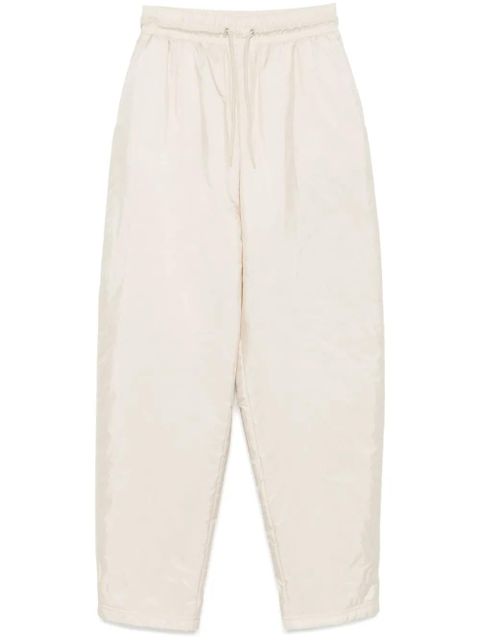 Prada enamel triangle-logo trousers - Neutrals