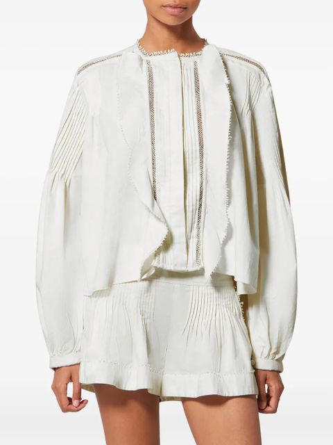 ISABEL MARANT Cubraly ruffled lace shirt - White