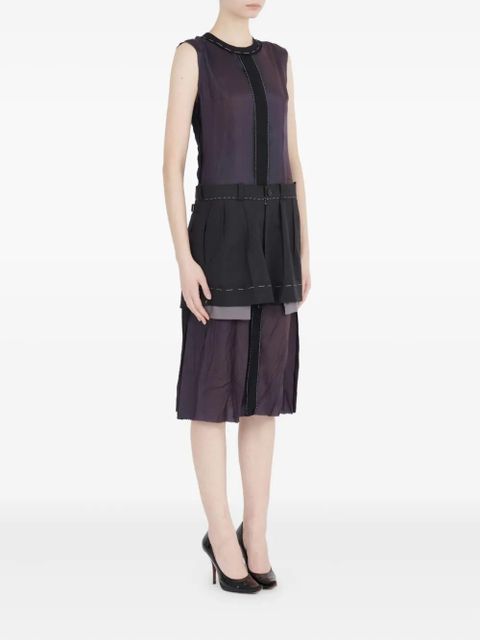 Maison Margiela layered sleeveless dress - Purple - zdjęcie produktu nr 2
