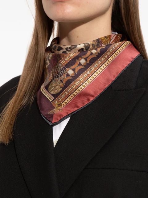 ETRO button-embellishment scarves - Brown