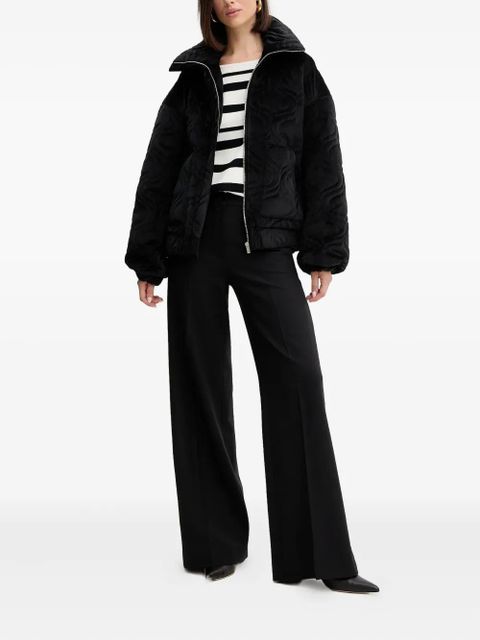 Charo Ruiz Ibiza Brume quilted zip jacket - Black