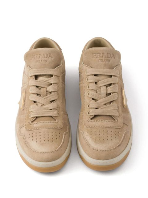 Prada Downtown suede sneakers - Neutrals