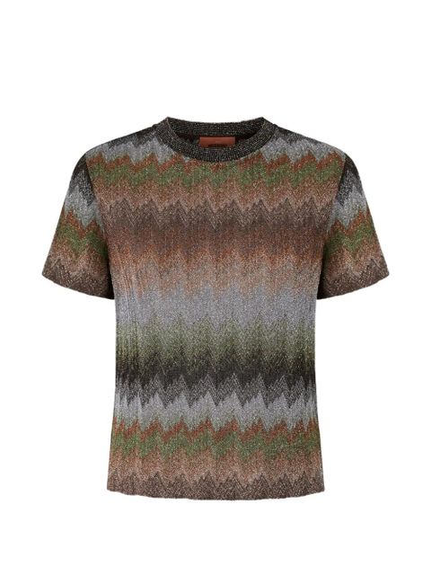 Missoni snake-pattern short-sleeve T-shirt - Brown - zdjęcie produktu nr 1