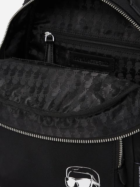 Karl Lagerfeld plecak IKON damski kolor czarny mały gładki A2W30180 - zdjęcie produktu nr 2