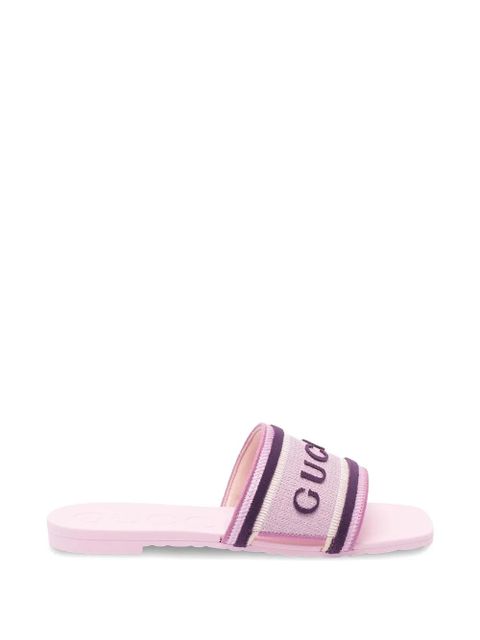 Gucci logo strap slippers - Pink - zdjęcie produktu nr 1