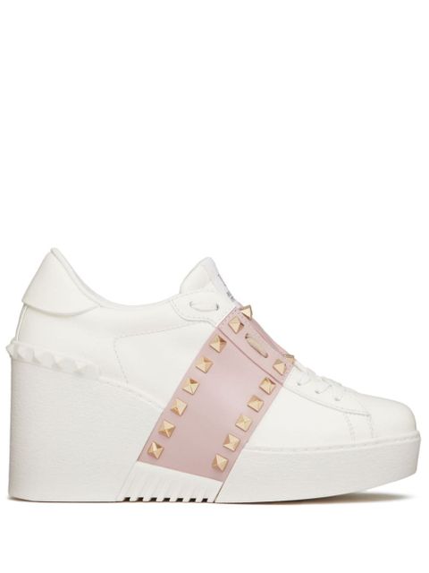 Valentino Garavani Open Disco 85mm wedge sneakers - White