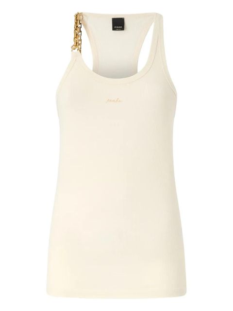 PINKO chain-strap ribbed tank top - Neutrals - zdjęcie produktu nr 1