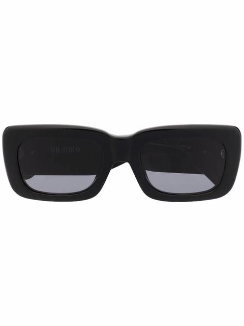 The Attico Marfa rectangular sunglasses - Black - zdjęcie produktu nr 1