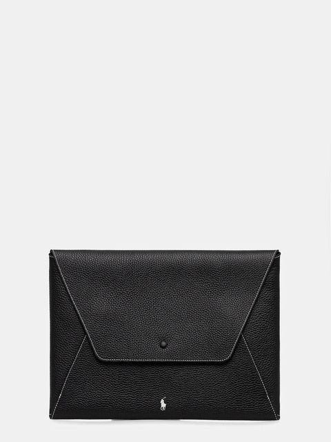 Polo Ralph Lauren kosmetyczka skórzana kolor czarny 427971194 - zdjęcie produktu nr 1