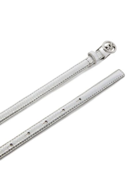 PINKO logo-buckle belt - Silver