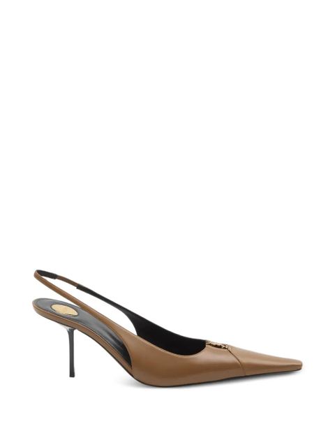 Saint Laurent Babylone Breteuil slingback pumps - Brown - zdjęcie produktu nr 1