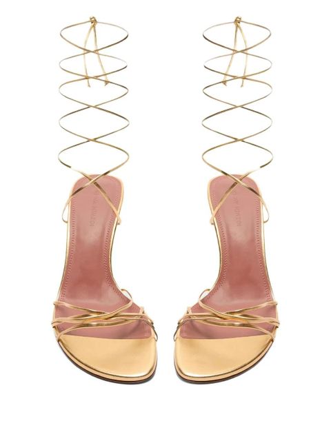 Amina Muaddi 95mm Lori sandals - Gold - zdjęcie produktu nr 2