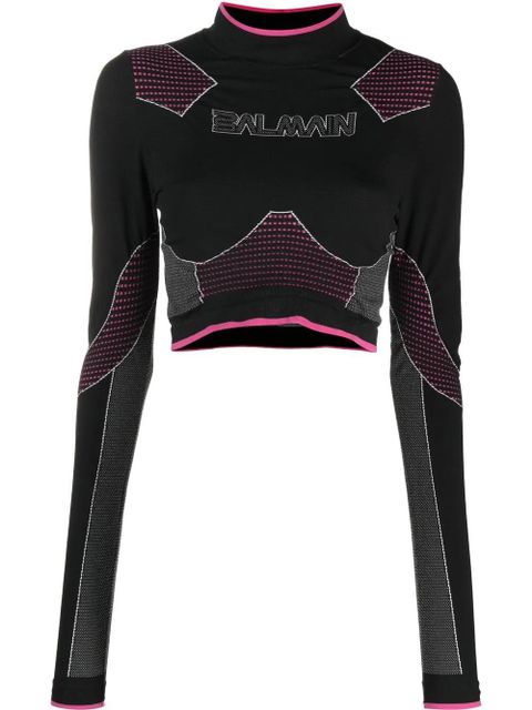 Balmain seamless cropped top - Black - zdjęcie produktu nr 1