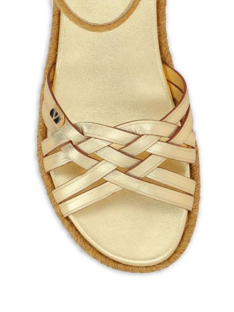Valentino Garavani VLogo Signature flat espadrilles - Gold