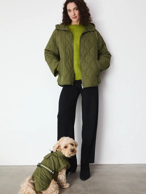 Medicine kurtka damska kolor zielony przejściowa oversize - zdjęcie produktu nr 1