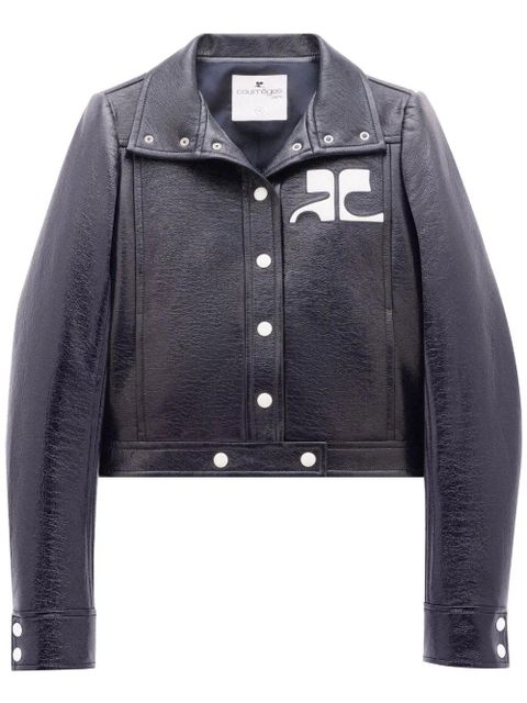 Courrèges Reedition vinyl jacket - Blue - zdjęcie produktu nr 1
