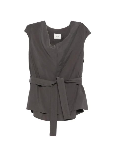 Alysi sleeveless belted top - Grey - zdjęcie produktu nr 1
