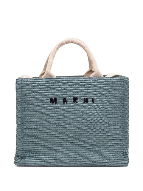 Marni logo-embroidered tote bag - Green - zdjęcie produktu nr 1