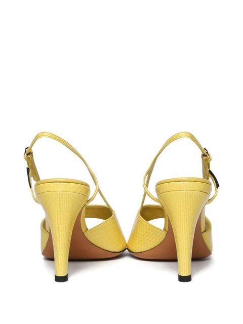 Miu Miu 85mm slingback heeled sandals - Yellow - zdjęcie produktu nr 2