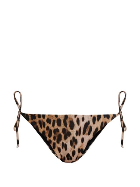 Moschino tie-up leopard print beachwear bottom - Neutrals - zdjęcie produktu nr 1