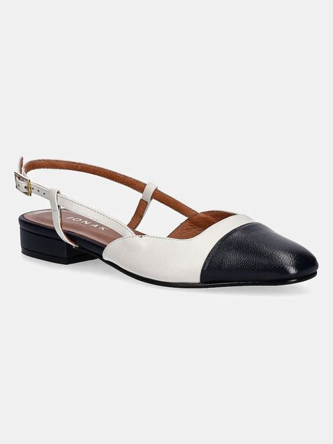 Jonak baleriny skórzane DHAPOU kolor beżowy 6000116 - zdjęcie produktu nr 1