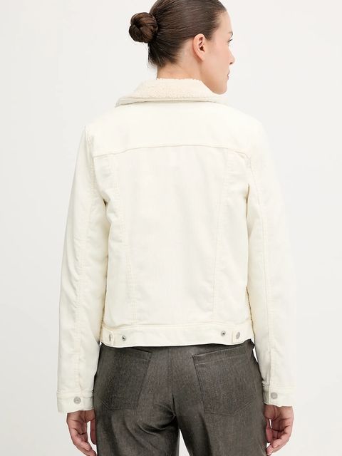 Levi's kurtka sztruksowa kolor beżowy przejściowa 36136