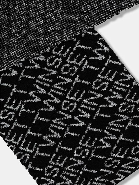 Twinset szalik z domieszką wełny damski kolor czarny wzorzysty 252TA4251 - zdjęcie produktu nr 2