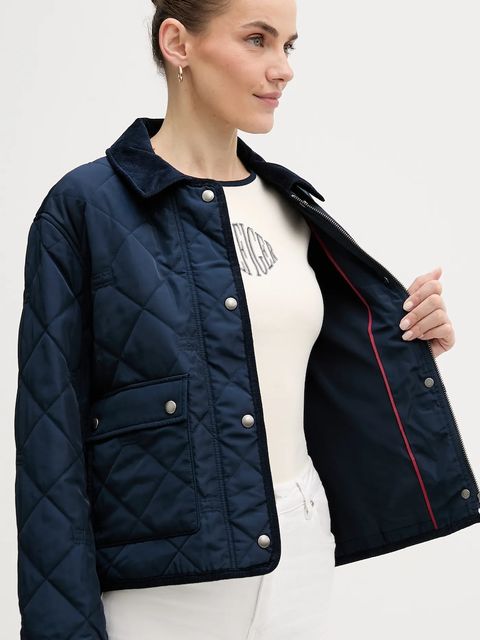 Tommy Hilfiger kurtka kolor granatowy przejściowa WW0WW47998