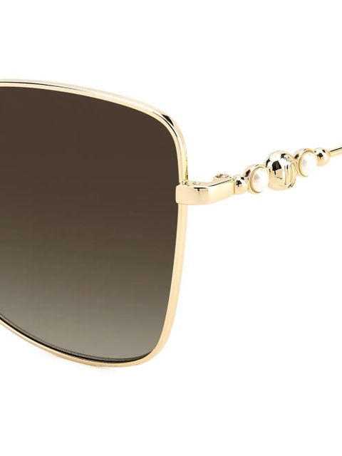 Jimmy Choo square-frame sunglasses - Gold