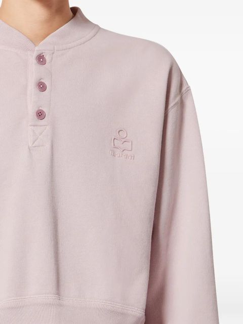 MARANT ÉTOILE Simony embroidered sweatshirt - Pink