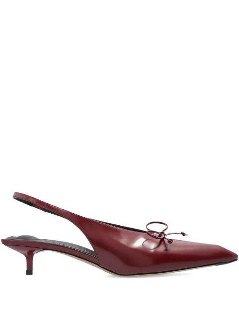 Jacquemus 40mm Cubisto slingback bow pumps - Red - zdjęcie produktu nr 1