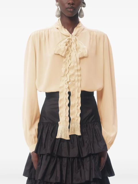 Valentino Garavani crepe de chine shirt - Neutrals