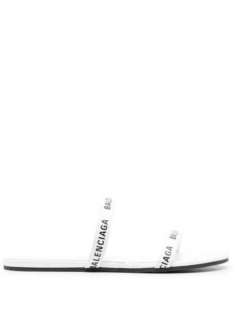Balenciaga logo-print strappy sandals - White - zdjęcie produktu nr 1