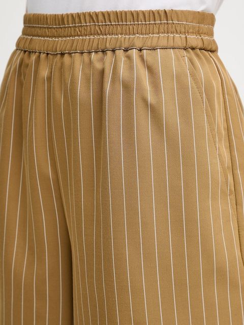 MAX&Co. szorty damskie kolor brązowy wzorzyste high waist 2526146051200