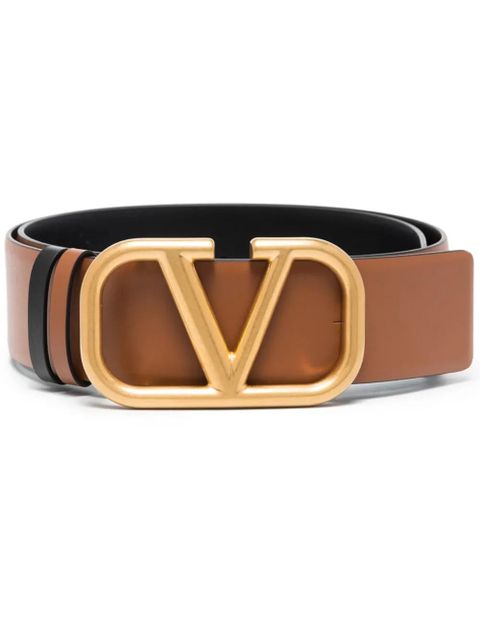 Valentino Garavani 20mm VLogo Signature reversible belt - Brown - zdjęcie produktu nr 1