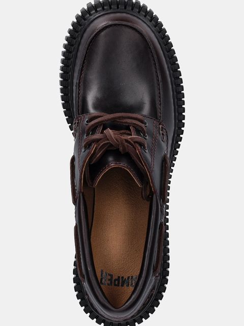 Camper czółenka skórzane Pix London kolor bordowy na słupku K201812-003