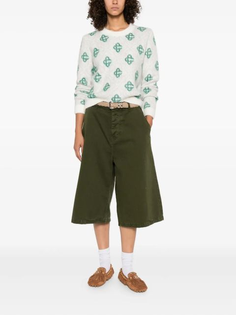 Casablanca patterned crew-neck sweater - Neutrals - zdjęcie produktu nr 2