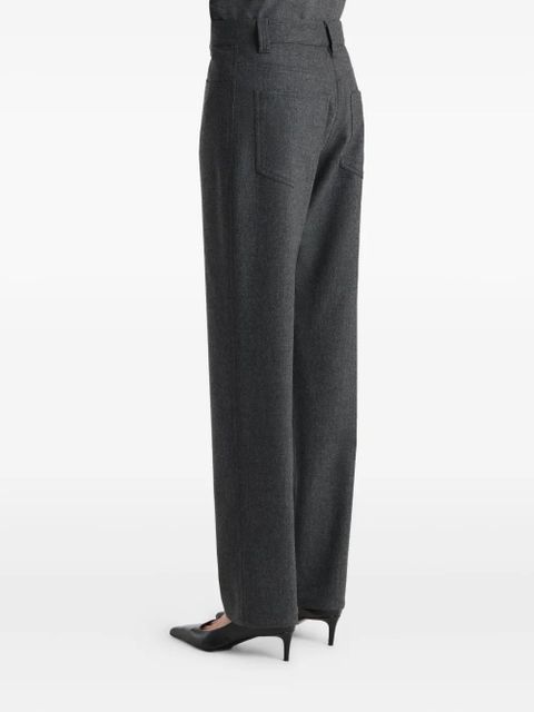 KHAITE Callum button trousers - Grey