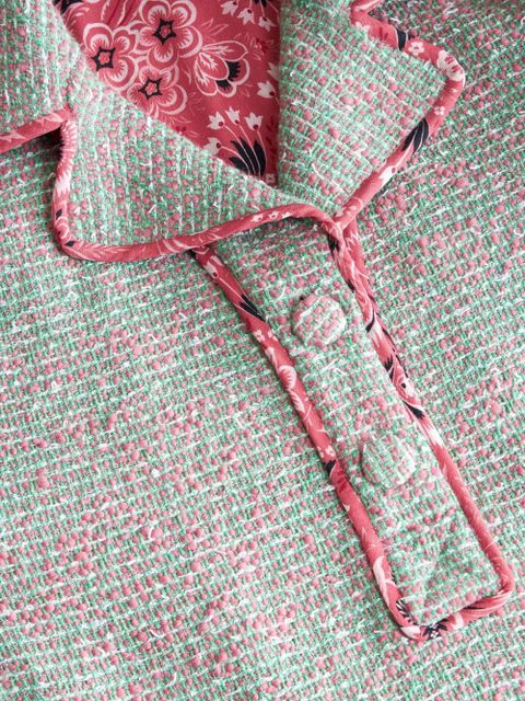 ETRO tweed polo minidress - Green