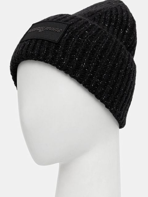 Tommy Jeans czapka z dodatkiem wełny kolor czarny AW0AW17984 - zdjęcie produktu nr 2