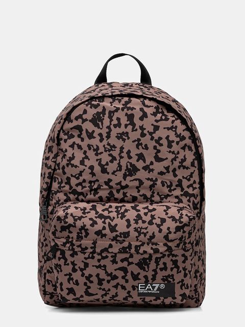 EA7 Emporio Armani plecak kolor brązowy duży wzorzysty AF10465.7X000001 - zdjęcie produktu nr 1